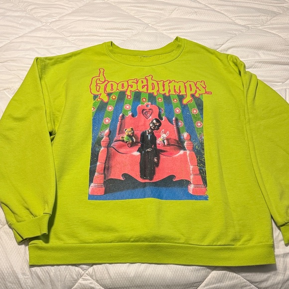 Tops - Lime Green Goosebumps Women’s sweatshirt size xl! Great unused condition retro